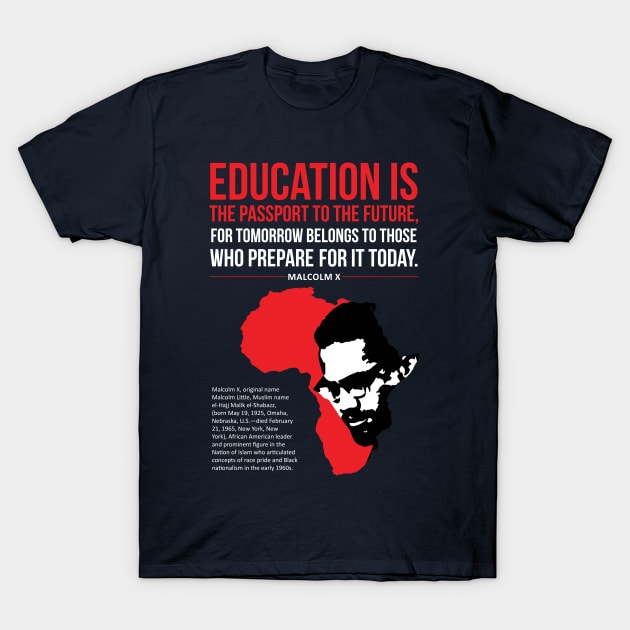 Black History Month Quote T-Shirt by ZUNAIRA